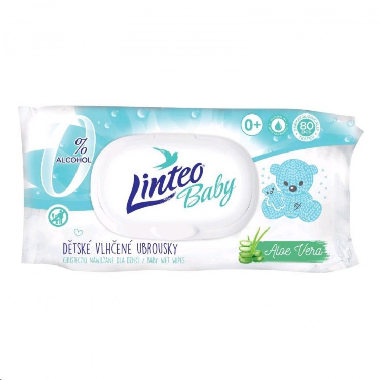 Linteo Vlhčené ubrousky+klip 80ks 25759 | Péče o tělo - Dětské výrobky Linteo Vlhčené ubrousky+klip 80ks 25759 | Péče o tělo - Dětské výrobky